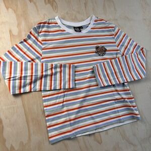 Santa Cruz Shirt Teens Small Multicolor Stripe Long Sleeve Sunflower Skate